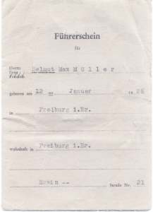 gr��eres Bild - F�hrerschein 1953 Freibur