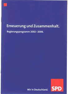 gr��eres Bild - Wahlprogramm 2003 SPD2003