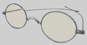 gr��eres Bild - Brille oval          1880