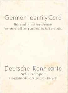 gr��eres Bild - Ausweis Schalldorf   1945