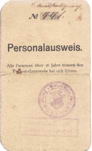 gr��eres Bild - Ausweis Deutsches Reich 1