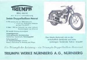 gr��eres Bild - Prospekt Motorrad Triumph