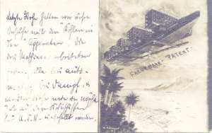 gr��eres Bild - Postkarte Flugschiff 1912