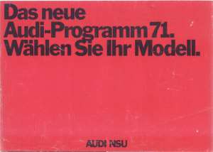 gr��eres Bild - Brochure Audi100     1970