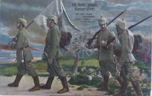 gr��eres Bild - Postkarte Soldaten patrio