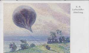gr��eres Bild - Postkarte Ballon     1915