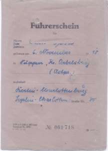 gr��eres Bild - F�hrerschein 1953 Berlin