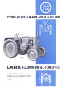 gr��eres Bild - Prospekt Lanz Traktor 326