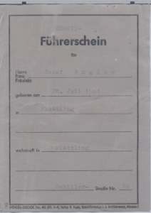 gr��eres Bild - F�hrerschein 1963 Deggend
