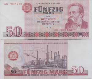 gr��eres Bild - Geldnote DDR 1971  50,- M