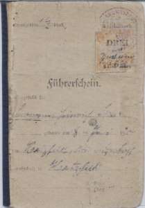 gr��eres Bild - F�hrerschein 1924 Wiesbad