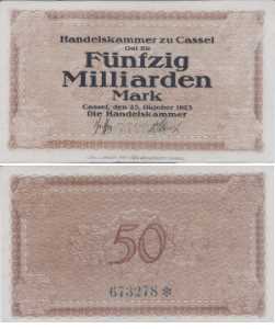 gr��eres Bild - Geldnote 1923-1923 Cassel