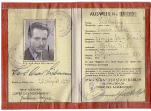 gr��eres Bild - Ausweis NS Opfer SBZ 1946