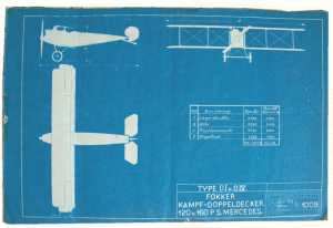 gr��eres Bild - Flugzeug Blaupause   1917