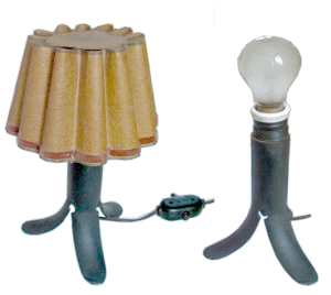 gr��eres Bild - Lampe Strom aus Rohr
