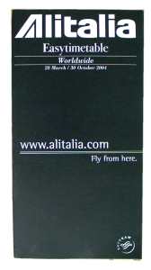 gr��eres Bild - Flugplan Alitalia    2004