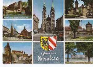 gr��eres Bild - Postkarte N�rnberg Bahnh.