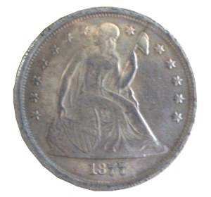 gr��eres Bild - Geldm�nze USA 1877 Dollar
