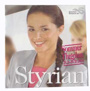 gr��eres Bild - Flugplan Styrian     2004