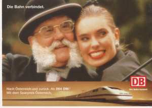 gr��eres Bild - Postkarte Bundesbahn 2000