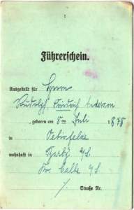 gr��eres Bild - F�hrerschein 1924 Magdebu