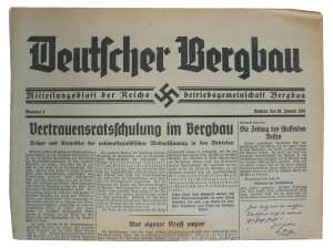 gr��eres Bild - Zeitung Bergbau 1935
