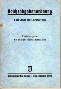gr��eres Bild - Buch Steuerrecht 1936