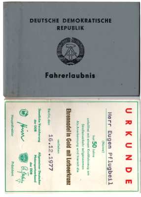 gr��eres Bild - F�hrerschein DDR 1975