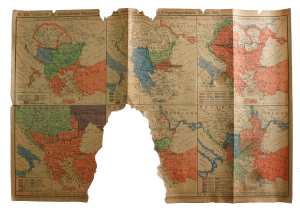 gr��eres Bild - Landkarte Krieg 1914/1919