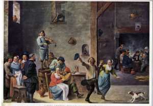 gr��eres Bild - Postkarte Teniers Gem�lde