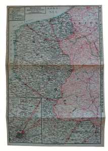 gr��eres Bild - Landkarte Krieg 1914/1918