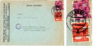 gr��eres Bild - Brief W�hrungsreform 1948