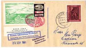 gr��eres Bild - Postkarte Raketenpost 196