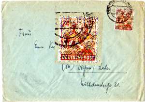 gr��eres Bild - Brief W�hrungsreform 1948