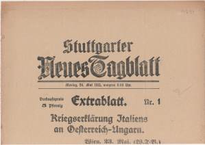 gr��eres Bild - Zeitung Stuttgarter 1915
