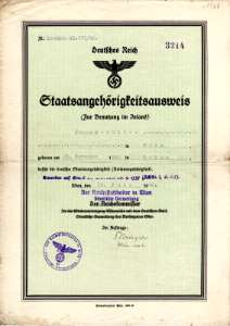 gr��eres Bild - Ausweis Deutsches Reich 1