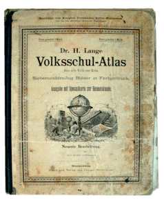 gr��eres Bild - Buch Schule Atlas    1888