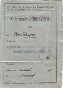 gr��eres Bild - F�hrerschein 1942 Wehrmac