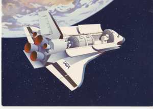 gr��eres Bild - Postkarte Raumfahrt Space