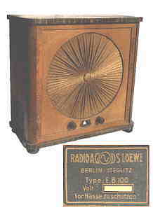 gr��eres Bild - Radio Loewe EB100    1932