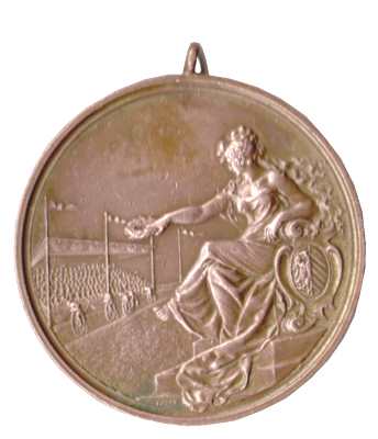 gr��eres Bild - Medaille Fahrrad    1892
