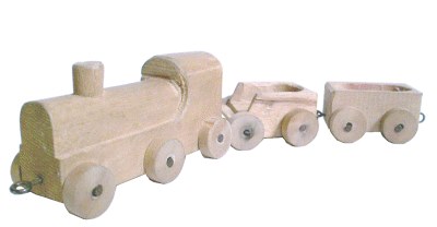 gr��eres Bild - Spielzeug Holz Lokomotive
