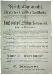 gr��eres Bild - Wahlplakat 1897 NLPD