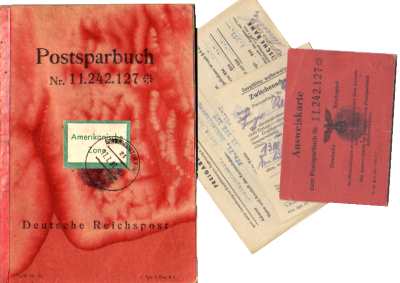 gr��eres Bild - Sparbuch Post 1943-1949