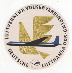gr��eres Bild - Aufkleber Lufthansa  1963