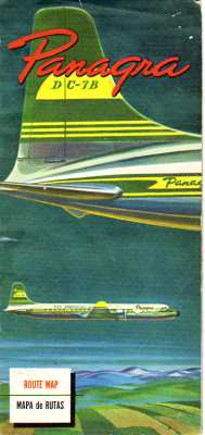 gr��eres Bild - Flugplan Panagra     1953
