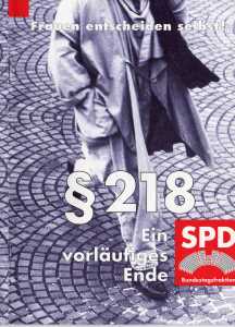 gr��eres Bild - Gesetz �218 SPD      1995