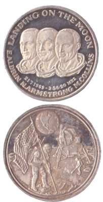 gr��eres Bild - Medaille Raumfahrt   1969