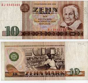 gr��eres Bild - Geldnote DDR 1971  10,-