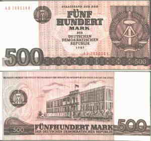 gr��eres Bild - Geldnote DDR 1985     500